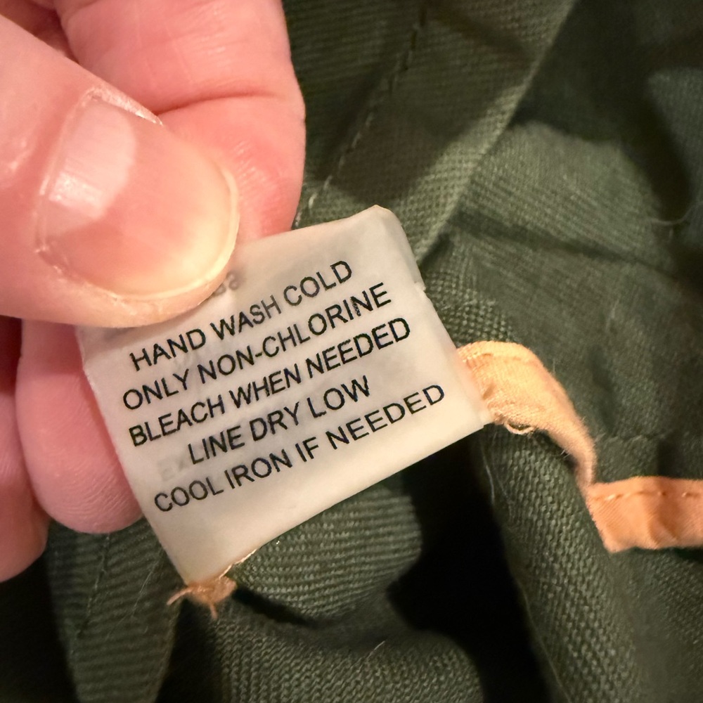 Chaplin Essential Olive Hooded Anorak Cargo Jacket Utility Military Cotton L - Picture 11 of 12